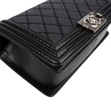 Chanel Quilted Lambskin Medium Boy Single Flap Crossbody Bag