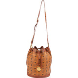 MCM Monogram Visetos Drawstring Bucket Crossbody Bag