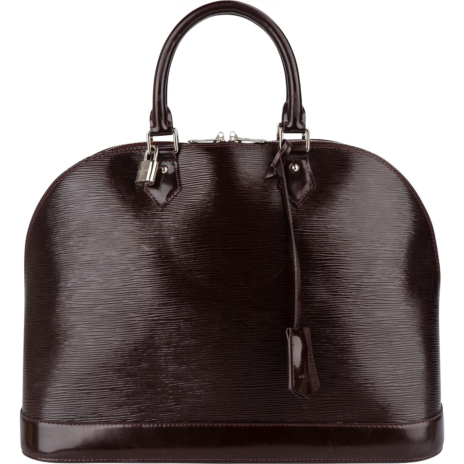 Louis Vuitton Prune Electric Epi Leather Alma GM Handbag - vintageandkickz