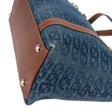 Gucci Monogram GG Denim Tote Abbey Handbag