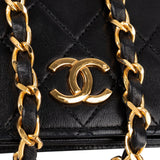 Chanel Quilted Lambskin 24K Gold Single Flap Shoulder Bag