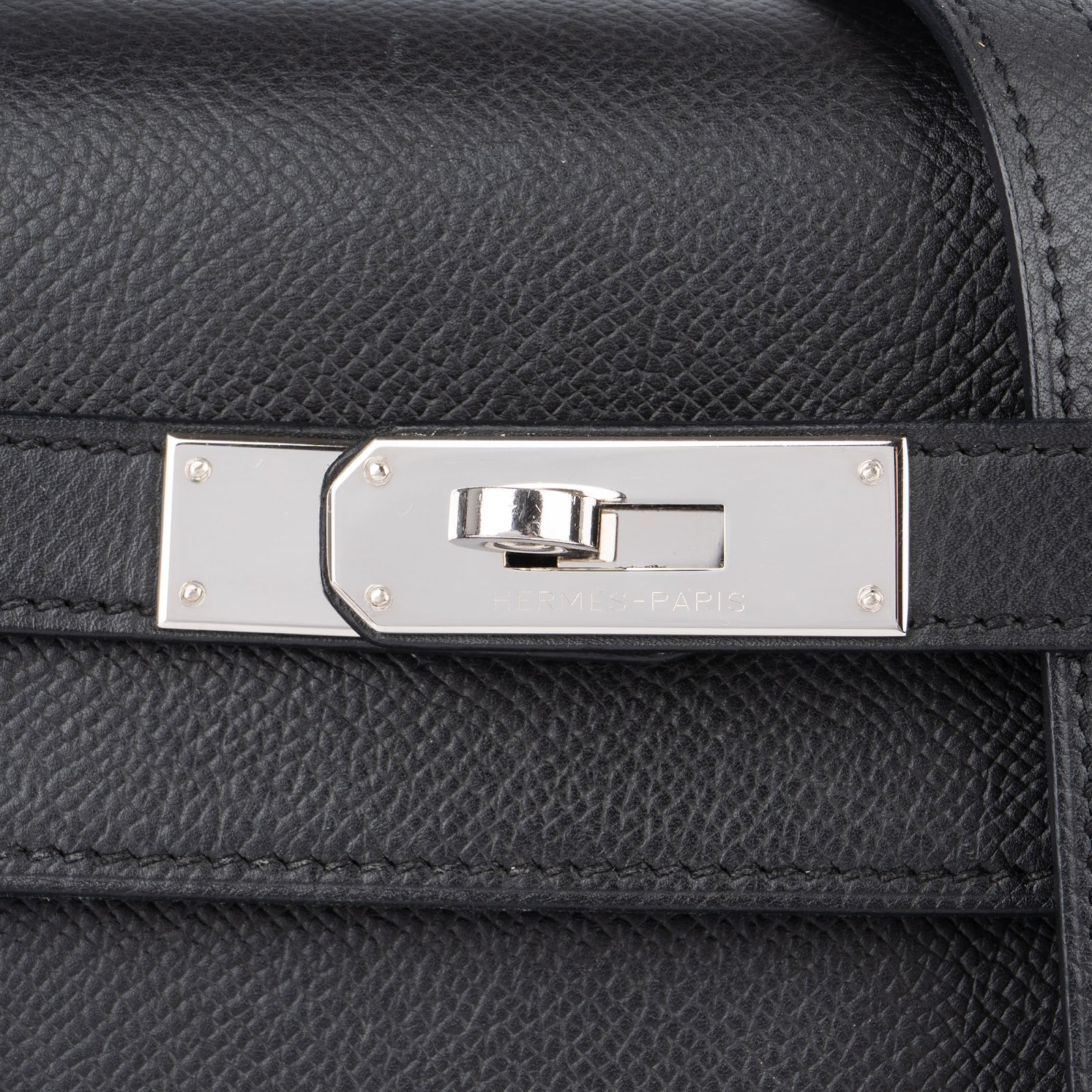 Hermès Noir Epsom Leather Sellier Kelly 35 Handbag - vintageandkickz
