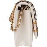 Chanel Quilted Lambskin Paris-Cosmopolite Charms Two-Tone Wallet On Chain Crossbody Bag
