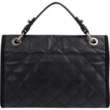 Chanel Caviar Leather CC Business Affinity Small Single Flap Handbag