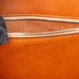 Balenciaga Raffia Leather Panier Basket Handbag