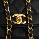Chanel Quilted Lambskin 24K Gold Diana Single Flap Crossbody Bag