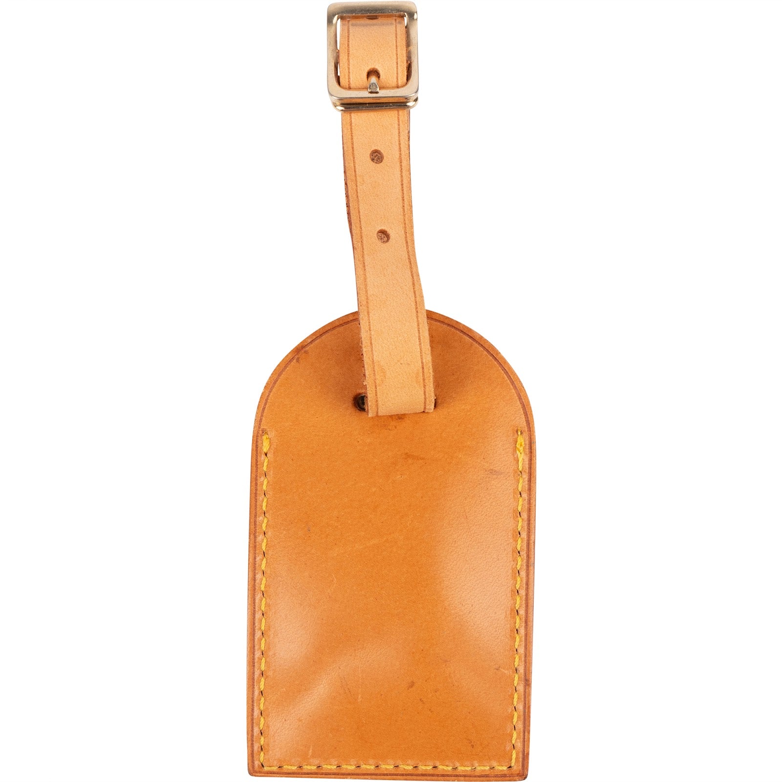 [🔄️B10 / F39] Louis Vuitton Vachetta Leather Luggage Tag - vintageandkickz