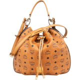 MCM Monogram Visetos Essential Drawstring Crossbody Handbag