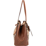 Burberry Nova-Check Monogram Haymarket Hobo Shoulder Bag