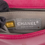 Chanel Quilted Velvet Small Boy Single Flap Crossbody Bag