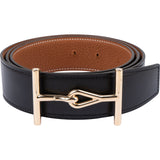Hermès Reversible Leather H au Carre Belt (110)