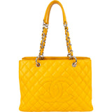 Chanel Quilted Caviar Leather Maxi Grand Shopping CC Tote Shoulder Bag