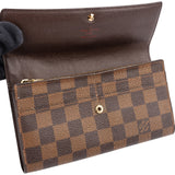 Louis Vuitton Monogram Damier Ebene Canvas Sarah Wallet