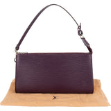 Louis Vuitton Purple Epi Leather Pochette Accessoires Handbag
