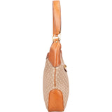 Celine Monogram Macadam Canvas Turn-Lock Shoulder Bag