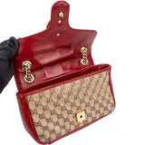 Gucci Monogram GG Quilted Canvas Marmont Crossbody Bag