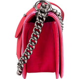 ChanelQuilted  Velvet Medium Boy Single Crossbody Bag
