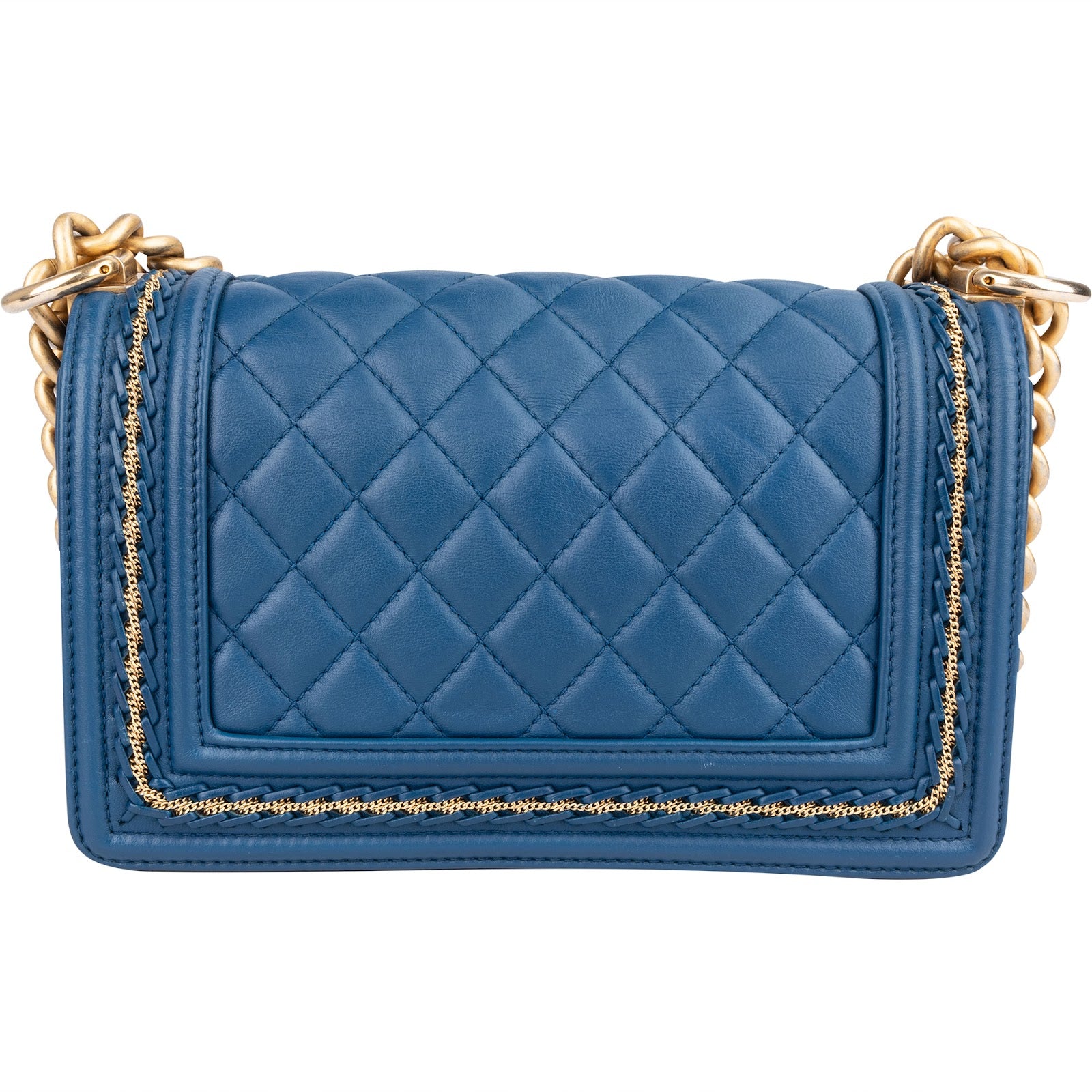 Chanel Quilted Lambskin Braided Boy Single Flap Crossbody Bag xx neuwertig - vintageandkickz