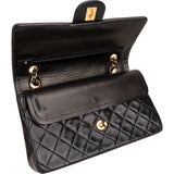 Chanel Quilted Lambskin 24K Gold Medium Double Flap Shoulder Bag