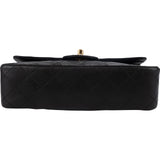 Chanel Quilted Lambskin 24K Gold Small Double Flap Shoulder Bag