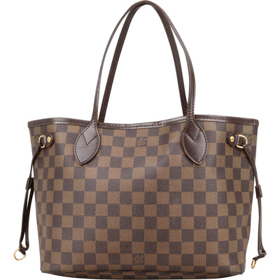 Louis Vuitton Monogram Damier Ebene Canvas Neverfull PM Shoulder Bag