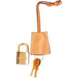 Celine Gold Lock Schloss Padlock and Clochette Bag Key Holder Charm Set