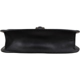 Valentino Garavani Noir Calfskin Leather Rockstud Glam Lock Crossbody Bag