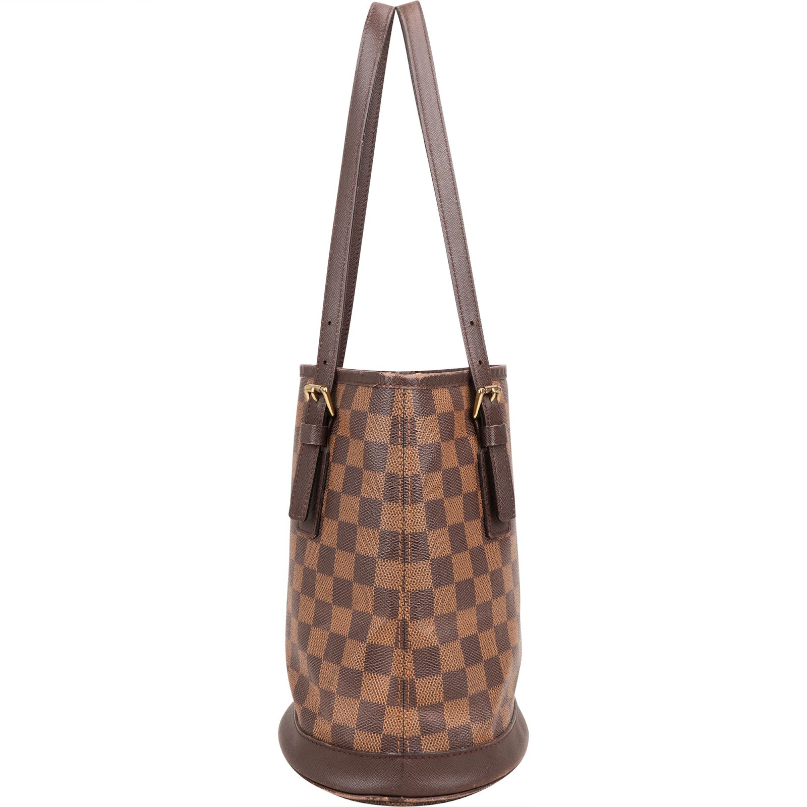 Louis Vuitton Monogram Damier Ebene Bucket PM Shoulder Bag - vintageandkickz