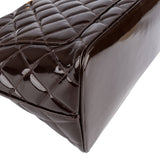 Chanel Quilted Patent Leather CC Medallion Handbag - vintageandkickz