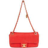 Chanel Chevron Calfskin Single Flap Crossbody Bag