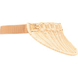 Miu Miu Woven Basket Visor Cap