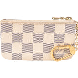 Louis Vuitton Monogram Damier Azur Canvas Cles Key Pouch