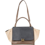 Céline Tricolor Leather Trapeze Handbag