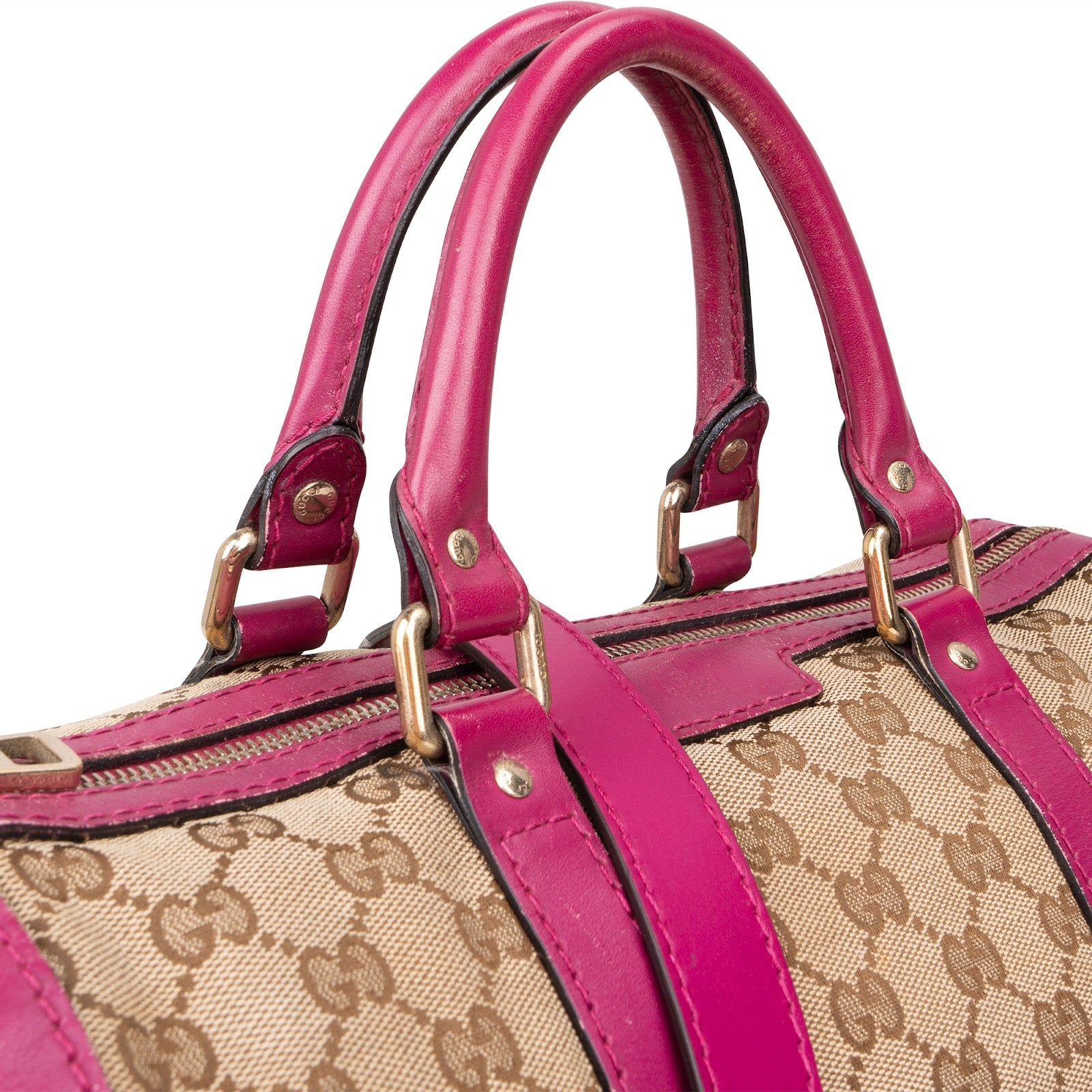 Gucci Monogram GG Boston Handbag - vintageandkickz