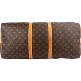 Louis Vuitton Monogram Canvas Keepall 55 Bandoulière Travel Bag