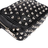 Prada Studded Soft Calf Leather Mini Camera Crossbody Bag