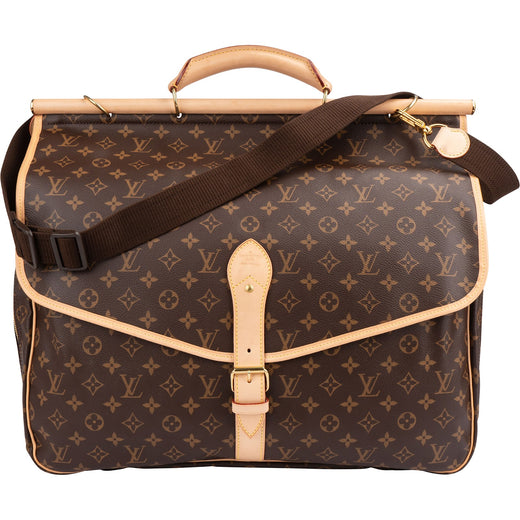 Louis Vuitton Monogram Canvas Sac Chasse Hunting Travel Handbag M41140