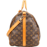 Louis Vuitton Monogram Canvas Keepall 55 Bandoulière Travel Bag