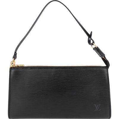 Louis Vuitton Noir Epi Leather Pochette Accessoires Handbag