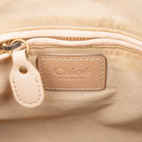 Chloé Beige Pebbled Leather Paraty Handbag