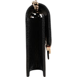 Gucci Pebbled Leather Interlocking GG Wallet On Chain Crossbody Bag