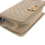 Chanel Caviar Leather Medium Boy Shoulder Bag