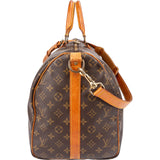 Louis Vuitton Monogram Canvas Keepall 50 Bandoulière Travel Bag
