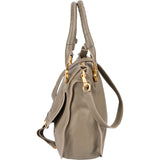 Chloé Grained Calfskin Marcie Satchel Handbag