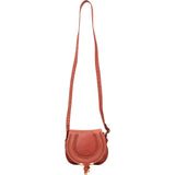 Chloé Grained Leather Small Marcie Saddle Crossbody Bag