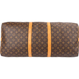Louis Vuitton Monogram Canvas Keepall 60 Bandoulière Travel Bag