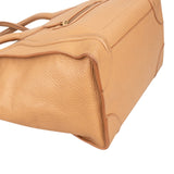 Céline Drummed Calfskin Luggage Handbag