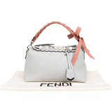 Fendi Blue Leather Mini Pearl Embellished By The Way Handbag