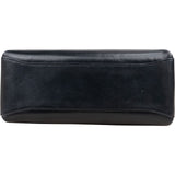 Gucci Blue Vintage Leather Bamboo Top Handle Handbag