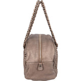Chanel Metallic Leather Modern Chain Bowler Shoulder Bag